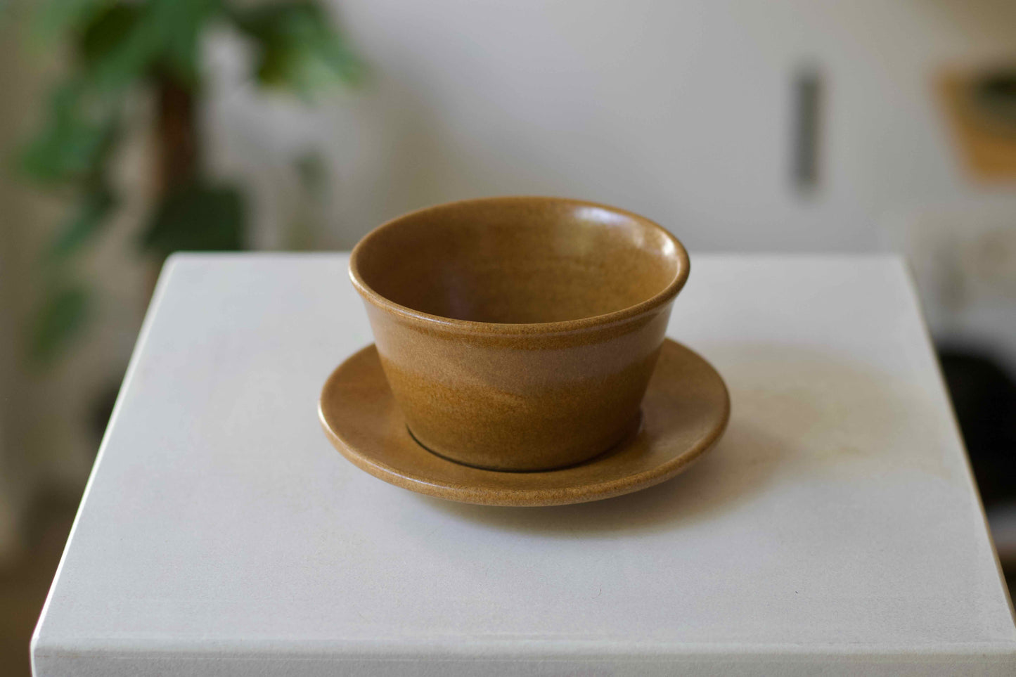 CUP with SAUCER - TANGERINE